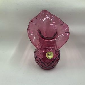 Rossi - Jack-in-the Pulpit Cranberry Vase